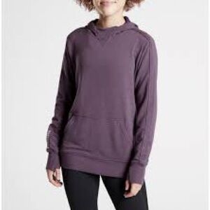 Athleta Purple Pullover Hooded Sweatshirt; Small Women’s